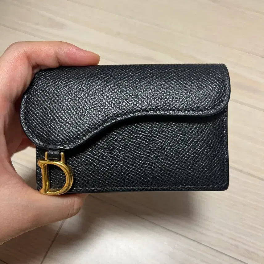 [BUNJANG] Christian Dior Saddle Wallet Black / 크리스찬 디올 새들지갑 블랙(정품)