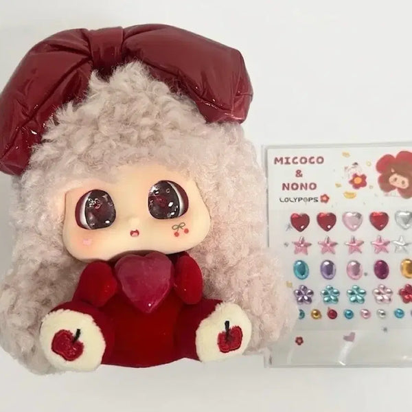 [BUNJANG] Crystal Micoco Nono Doll Keyring Red Model / 크리스탈 미코코 노노 인형 키링 레드 모델