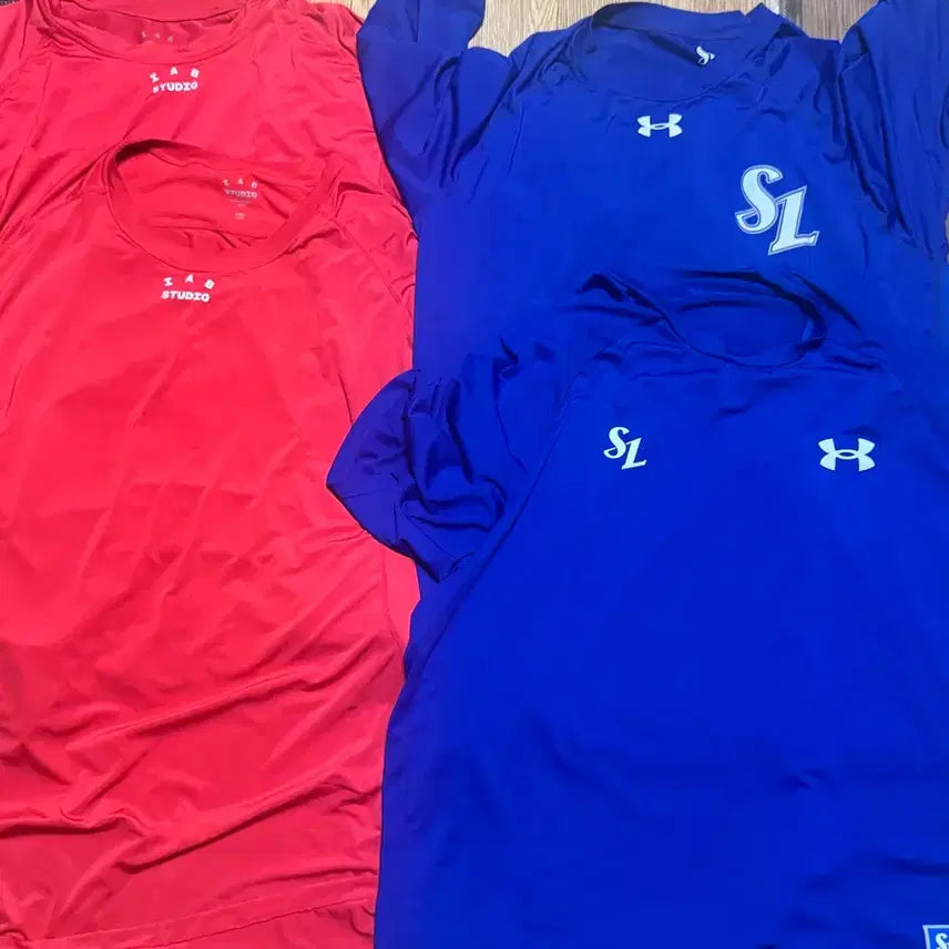 [BUNJANG] Kia Tigers & Samsung Lions Player Issued Long Sleeve & Short Sleeve Bundle / 삼성 기아 선수지급용 일괄