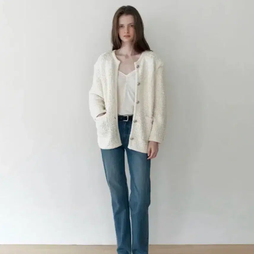 [BUNJANG] Rosie Tweed Knit Jacket / 더릴 로지 트위드 니트 자켓 Rosie Tweed Knit Jacket