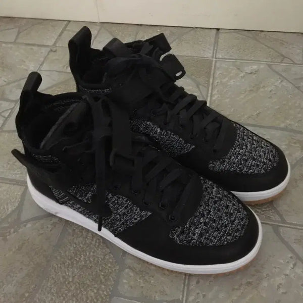 [BUNJANG] Nike Lunar Force 1 Flyknit Black Sneakers / 나이키 루나포스1 플라이니트 블랙