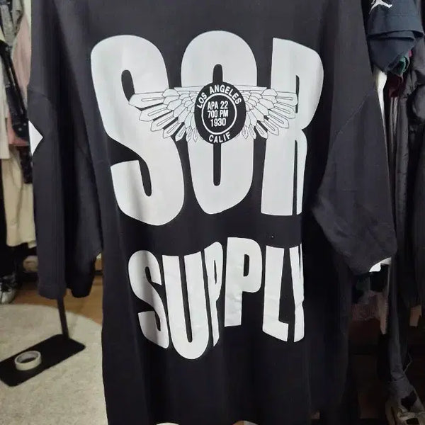 [BUNJANG] Tomboy Oversized Black Short-Sleeve T-Shirt / 톰보이 오버핏 블랙 반팔티