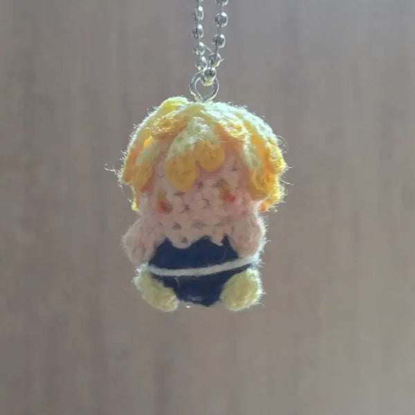 [BUNJANG] Handmade Cartoon Character Knit Keychain Doll / 만화 캐릭터 키링 뜨개질 인형