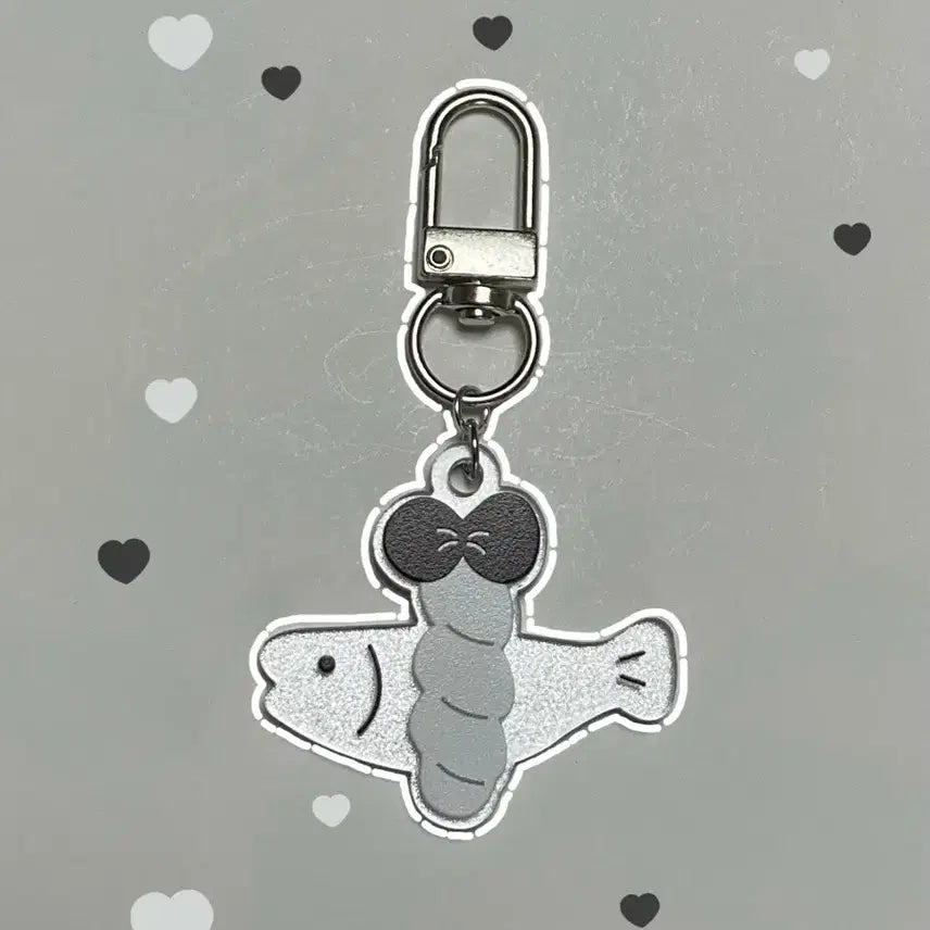 [BUNJANG] Good Luck Protection Pollack Keychain (Silver) / 행운 액막이 명태 키링(은색)