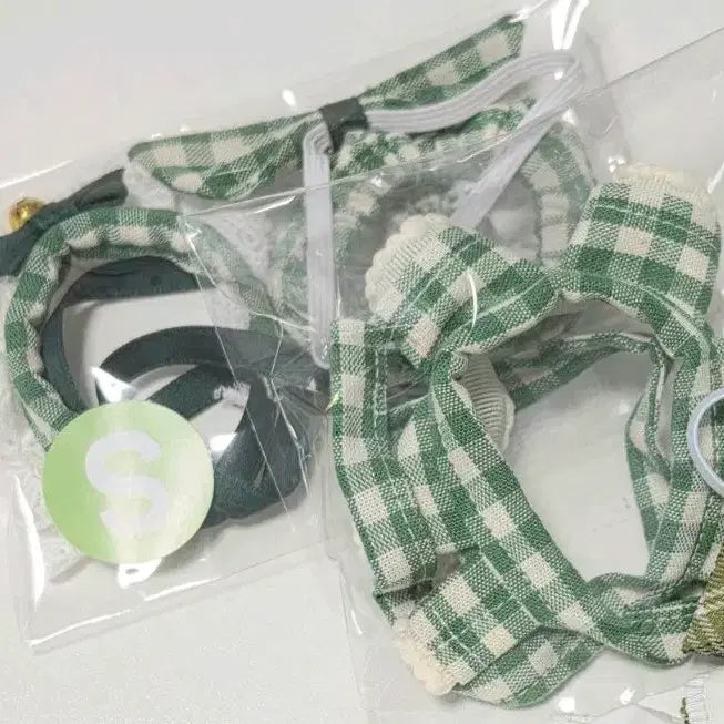 [BUNJANG] 10cm Yamaguri Check Series S Green Doll Clothes / 10cm 야매김구리 체크시리즈s 그린 인형옷 국내옷장 판매