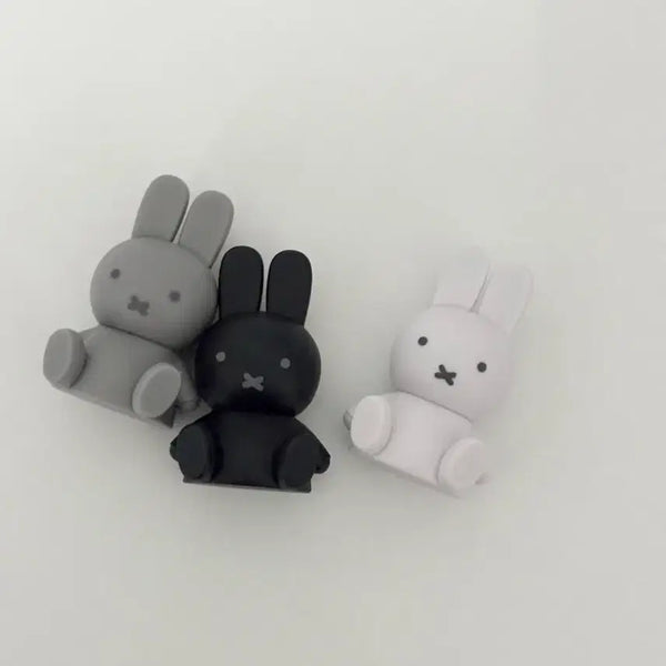 [BUNJANG] Daiso Miffy Mini Figure Black & White Set / 새상품 ; 다이소 미피 미니 피규어 흑백