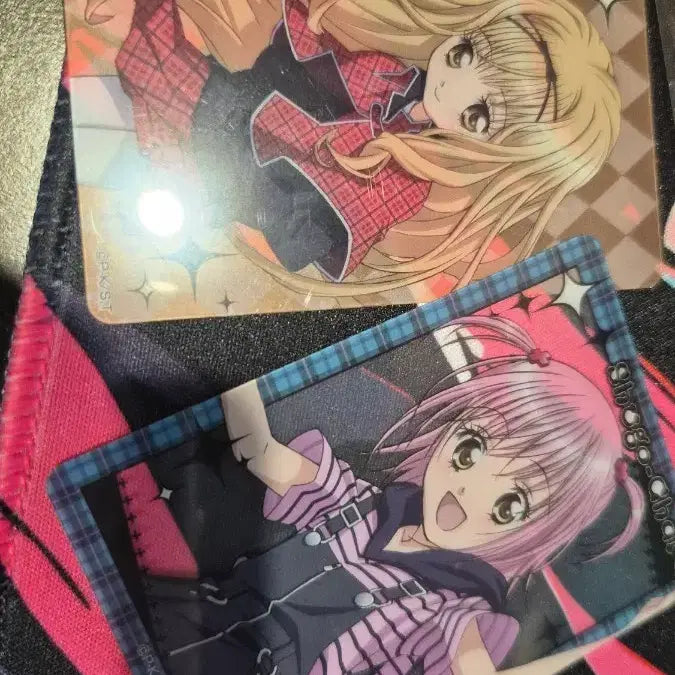 [BUNJANG] Shugo Chara! Character Can Badges & Cards Set (Rima & Nadeshiko) / 1# 캐릭캐릭체인지 [캔뱃2,카드2]