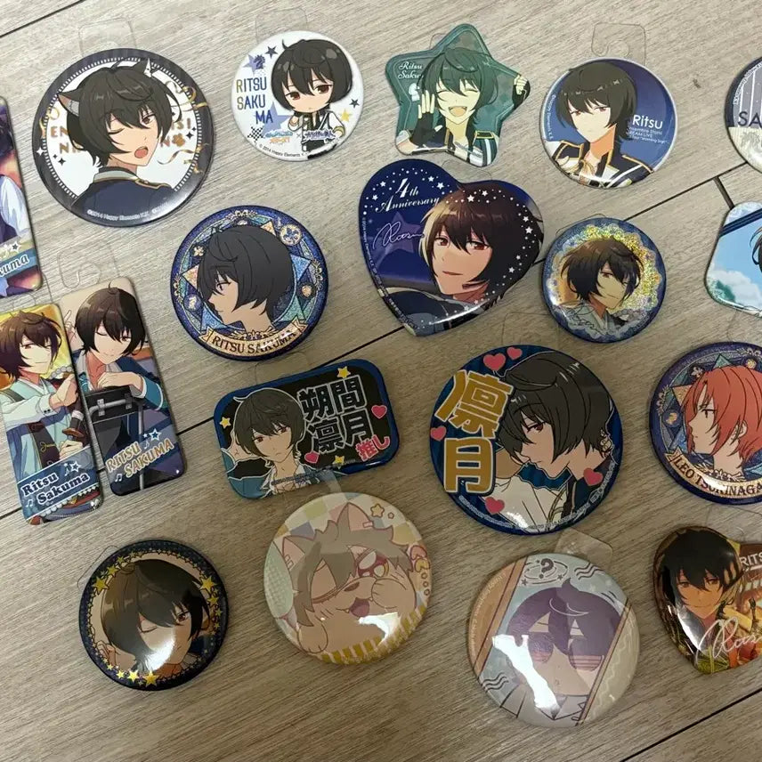 [BUNJANG] Ensemble Stars Sakuma Rei Can Badge Bundle Set / 사쿠마 리츠 캔뱃지 일괄