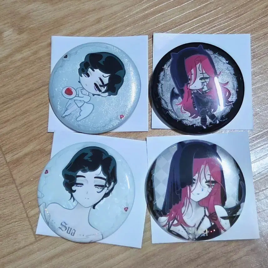 [BUNJANG] A-ST Est. AaD Can Badge Miji + Sua / 에이스테 aad 캔뱃지 미지수아