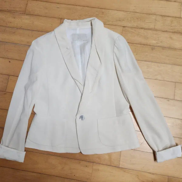 [BUNJANG] KUHO Cream Blazer Jacket / KUHO 크림색 블레이저 자켓