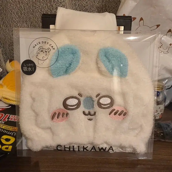 [BUNJANG] Cheekawa Momonga Fleece Hair Cap / 먼작귀 치이카와 모몽가 극세사 헤어캡