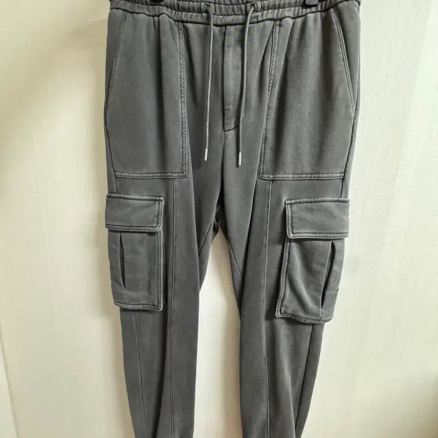 [BUNJANG] Juun.J Garment Washed Cargo Jogger Pants Grey Size 46 / 준지-46 가먼트워싱 그레이 카거조거팬츠 4