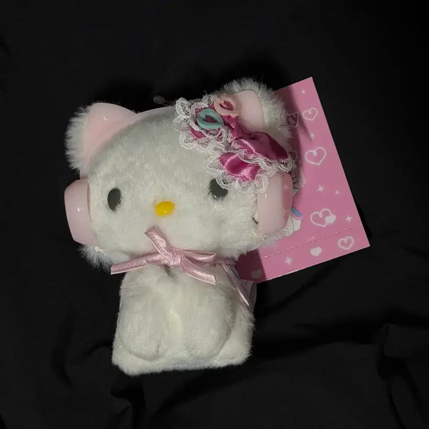 [BUNJANG] Sanrio Heisei Pop Charm Kitty Headset Mascot Keyring / 산리오 헤이세이팝 챠미키티 헤드셋 헤드폰 마스코트 키링