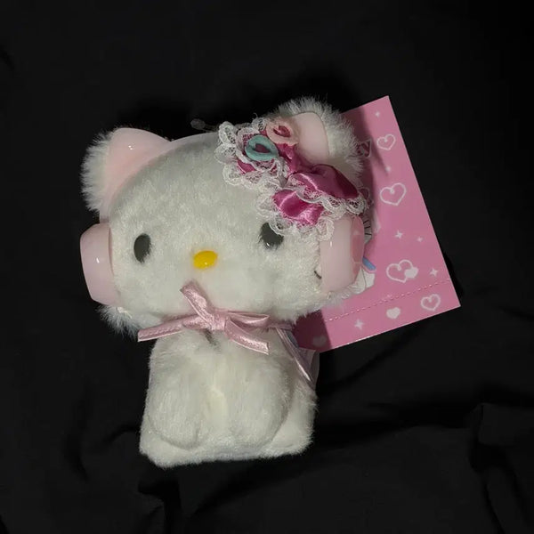 [BUNJANG] Sanrio Heisei Pop Charm Kitty Headset Mascot Keyring / 산리오 헤이세이팝 챠미키티 헤드셋 헤드폰 마스코트 키링