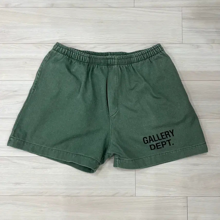 [BUNJANG] Gallery Dept Logo Zuma Shorts Olive (M) / 갤러리 디파트먼트 로고 주마 쇼츠 올리브 (M)