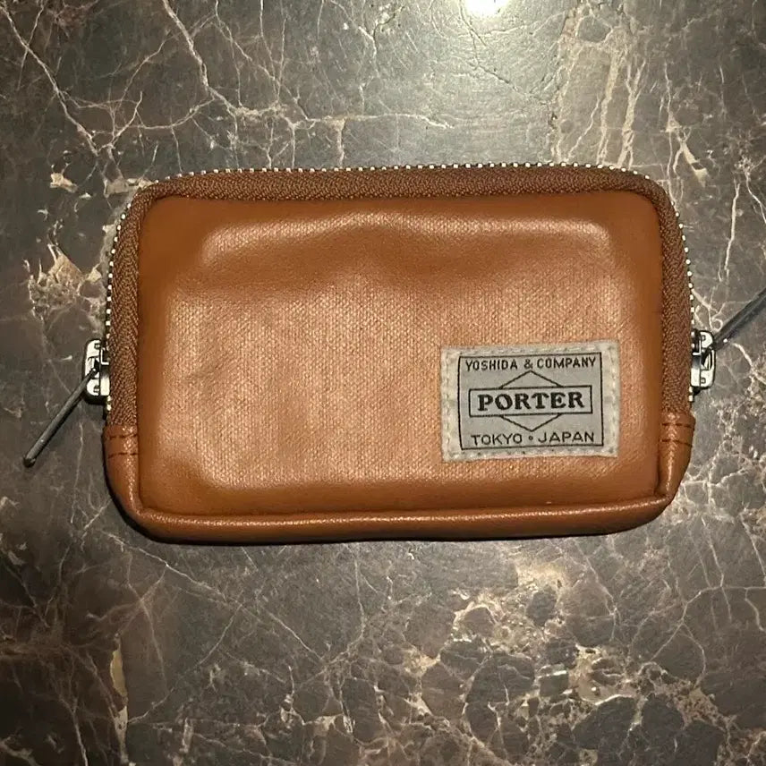 [BUNJANG] Porter Coin Case Camel Wallet / 포터 코인케이스 카멜 지갑