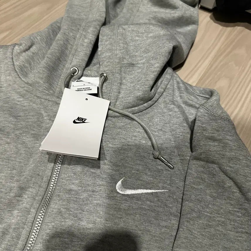 [BUNJANG] Nike Grey Hoodie Zip-Up L / 나이키 후드집업 그레이 L