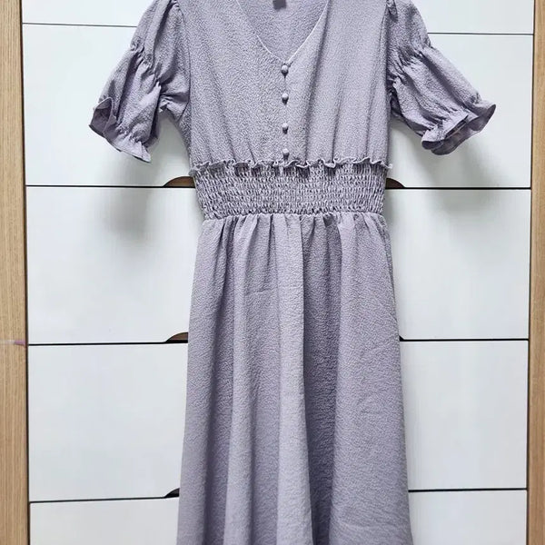 [BUNJANG] Frill Midi Dress / 프릴 미디 원피스