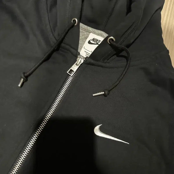 [BUNJANG] Nike Black Hooded Zip-Up Hoodie L / 나이키 후드집업 블랙 L