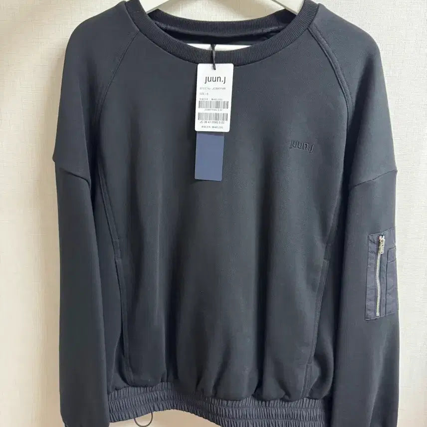[BUNJANG] Juun.J Cotton Woven Patch Pullover Sweatshirt (S) / 준지-새상품S)코튼 우븐 패치 풀오버 스웨트셔츠
