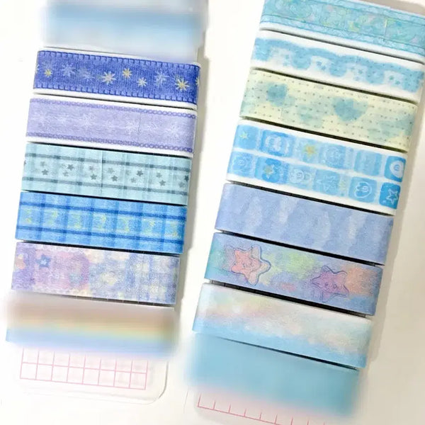 [BUNJANG] Blue Masking Tape Set / 파란색 마테띵 모음
