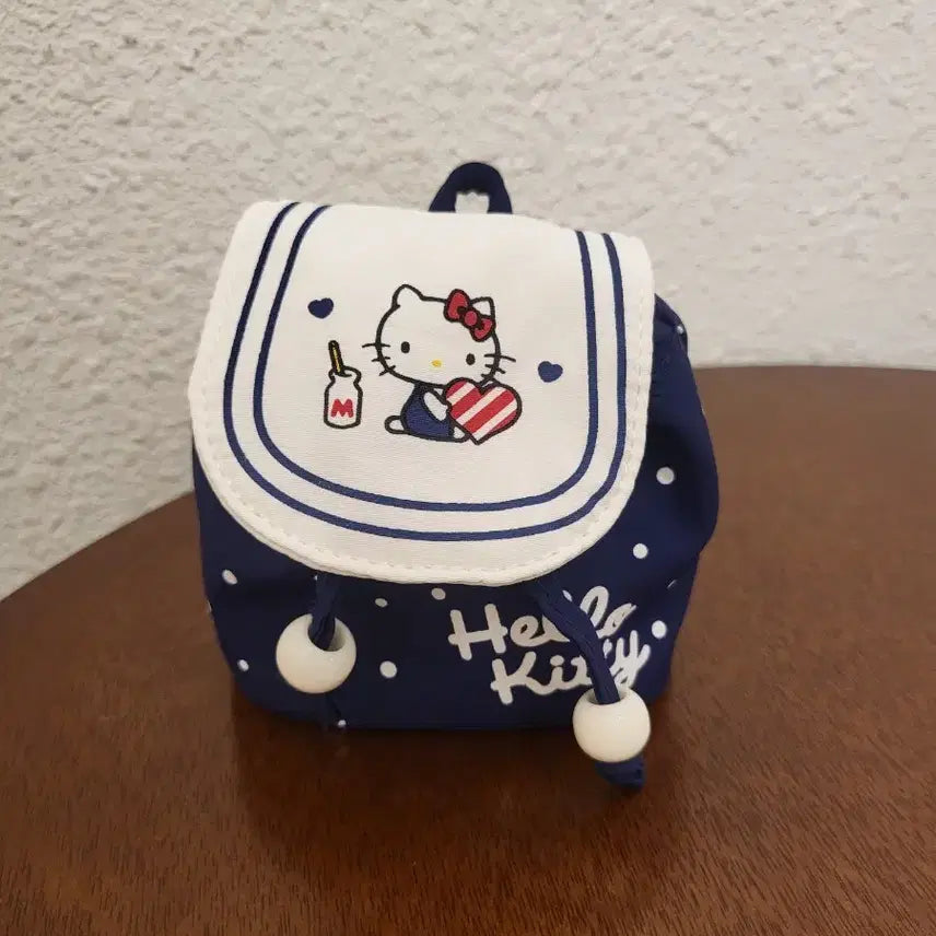 [BUNJANG] Hello Kitty Mini Dot Backpack Pouch / 헬로키티 미니 도트 백팩 파우치
