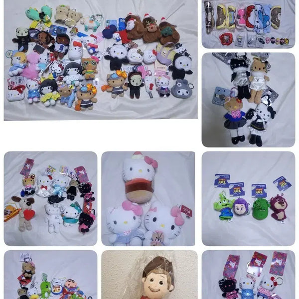 [BUNJANG] 100 Piece Bundle: Plushie Keychains, Tarpaulin Bags, and Medium Plushies / 인형키링69개+타포린백등등27개+중형인형4개 일괄