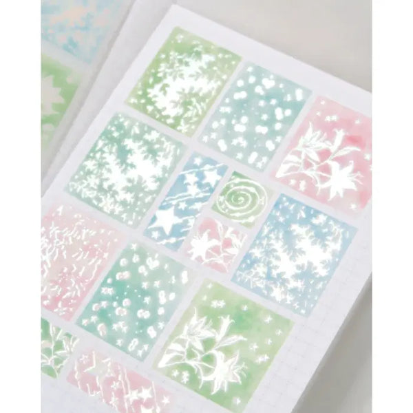 [BUNJANG] Pearly Button Light Expression Kiss Cut Sticker / 펄리버튼 빛의 표정 키스컷