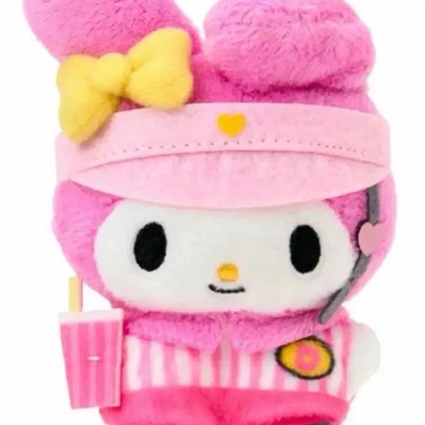 [BUNJANG] My Melody Hamburger Staff Uniform Plush Toy / 마이멜로디 치마포테 햄버거 직원 유니폼 인형  소품 누이 슈퍼 큐트 어드벤처스