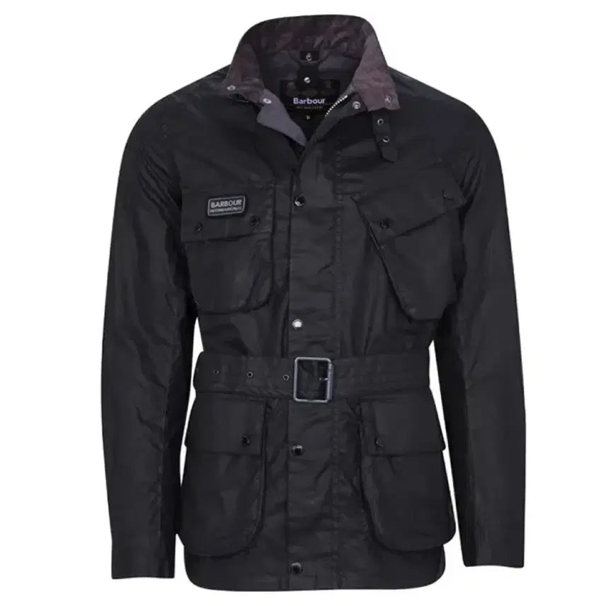 [BUNJANG] Barbour International Wax Jacket Black M / 바버-새상품M)인터네셔널 왁스자켓 블랙