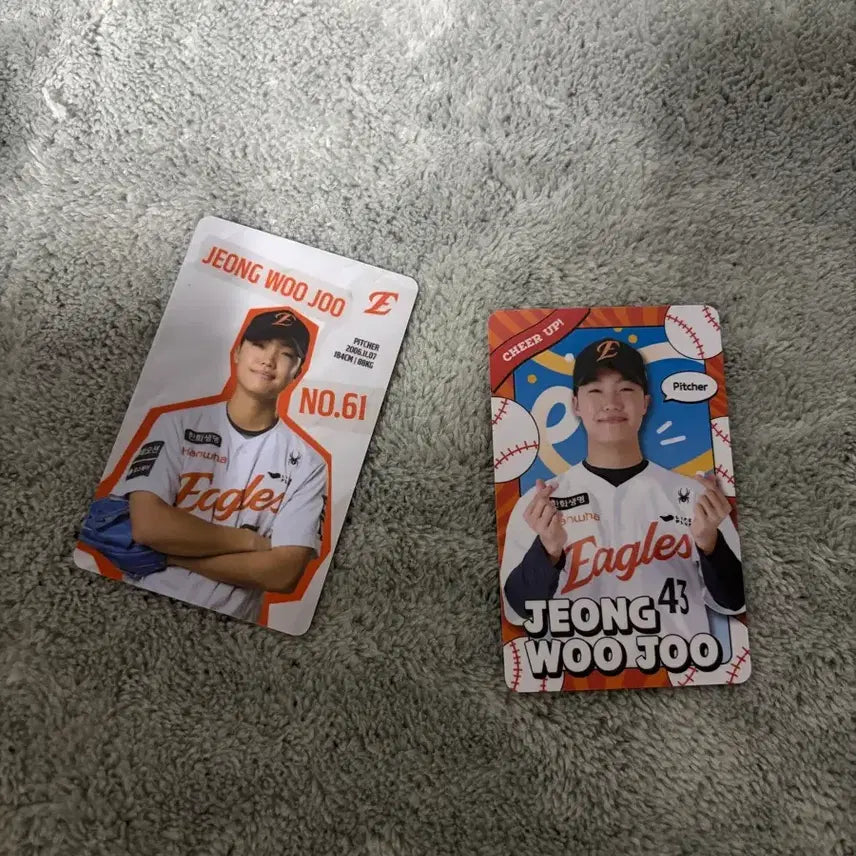 [BUNJANG] Hanwha Eagles Jung Woo-ju Bundle Set Photocard / 한화이글스 정우주 포카 일괄 판매