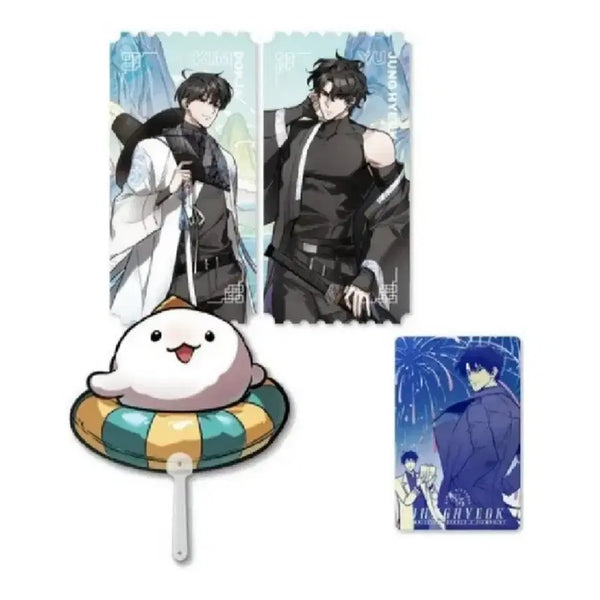 [BUNJANG] Omniscient Reader's Viewpoint Ticket Set (2 Types) + Fan Set (2 pcs) + Photocard Set (1 pc) / (일괄) 전독시 전지적독자시점 티켓 2종+부채 2개+포토카드 1개
