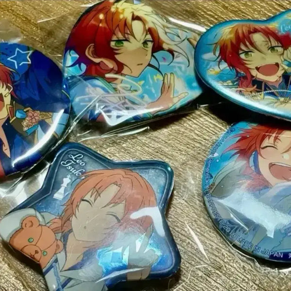 [BUNJANG] Ensemble Stars! Leo Tsukinaga Badge Bundle Set / 앙스타 츠키나가 레오 뱃지 일괄