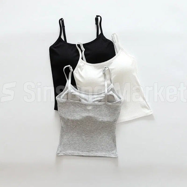 [BUNJANG] Ribbed Knit Tank Top / [빠른발송] 슬랙스100 캡내장 골지끈나시