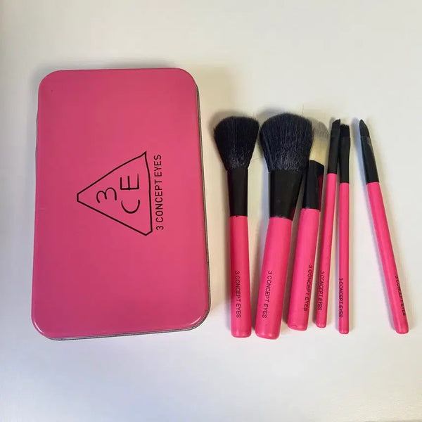 [BUNJANG] 3CE Makeup Brush Set Pink / 3CE 메이크업 브러쉬 세트 핑크