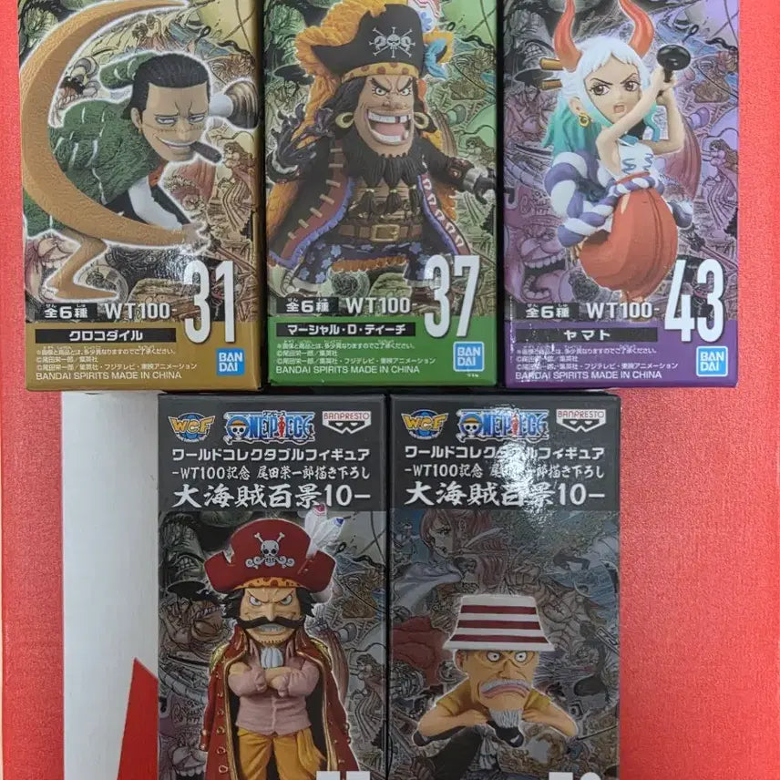 [BUNJANG] One Piece World Collectable Figure WT100 Bundle Set / (5종 일괄) 원피스 월콜 WT100 피규어
