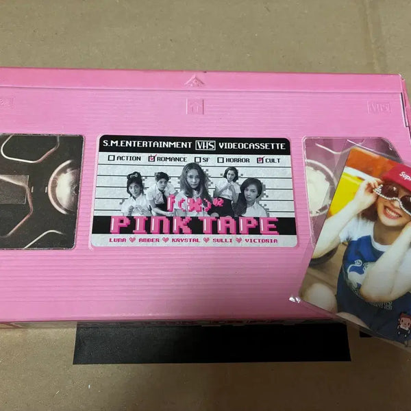 [BUNJANG] f(x) Pink Tape Album Bundle with Sulli Photocard / 에프엑스 핑크테이프 정품 앨범 + 설리 포카 첫사랑니 포토카드 f(x) 크리스탈 화보집 화보 포토북