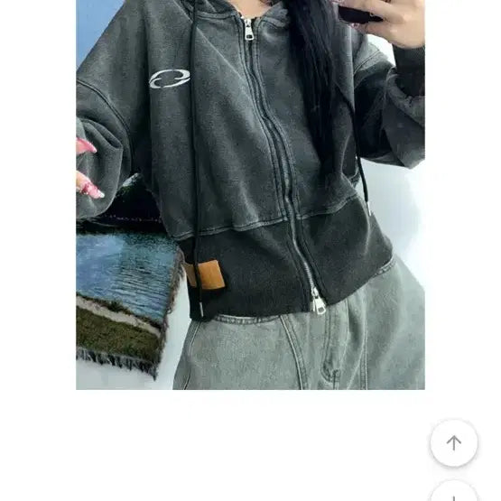[BUNJANG] Black Hoodie Zip-Up / 후드집업 블랙