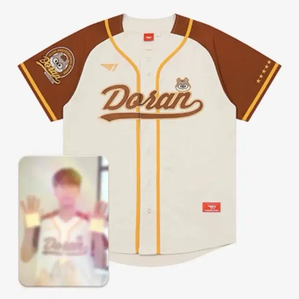 [BUNJANG] T1 Doran Birthday Baseball Jersey M Size / T1 티원 도란 생일 야구 유니폼 개봉 M사이즈