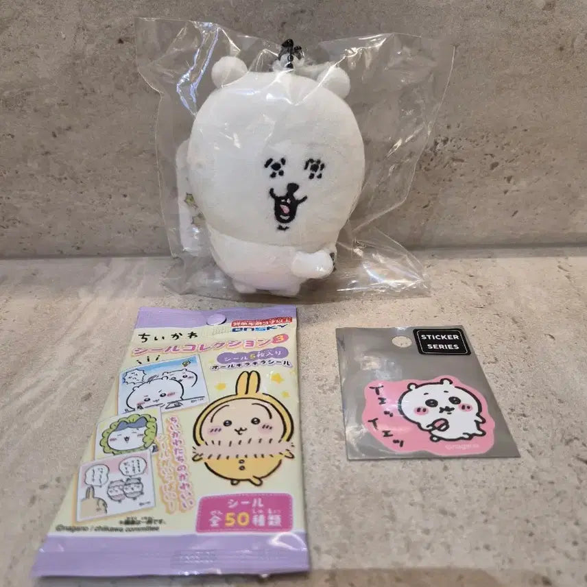 [BUNJANG] Nagano Market x Chiikawa Bear Sticker Set / 일본 나가노 마켓 정품)덤 스티커) 모기잡는 곰
