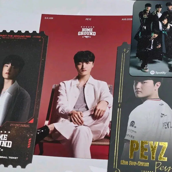 [BUNJANG] T1 Peyz Kim Su-hwan Home Ground Postcard Ticket, Busan Basecamp Ticket, Spotify Group Photocard / T1 Peyz 김수환 홈그라운드 엽서 티켓 부산 베이스캠프 티켓 스포티파이 단체 포토카드