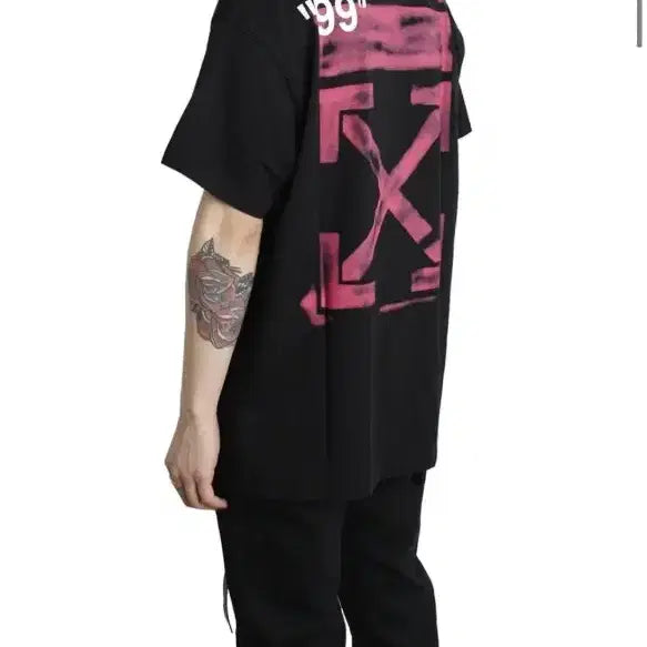 [BUNJANG] Off-White Stencil Arrow Short Sleeve T-Shirt / 오프화이트 스탠실애로우 반팔