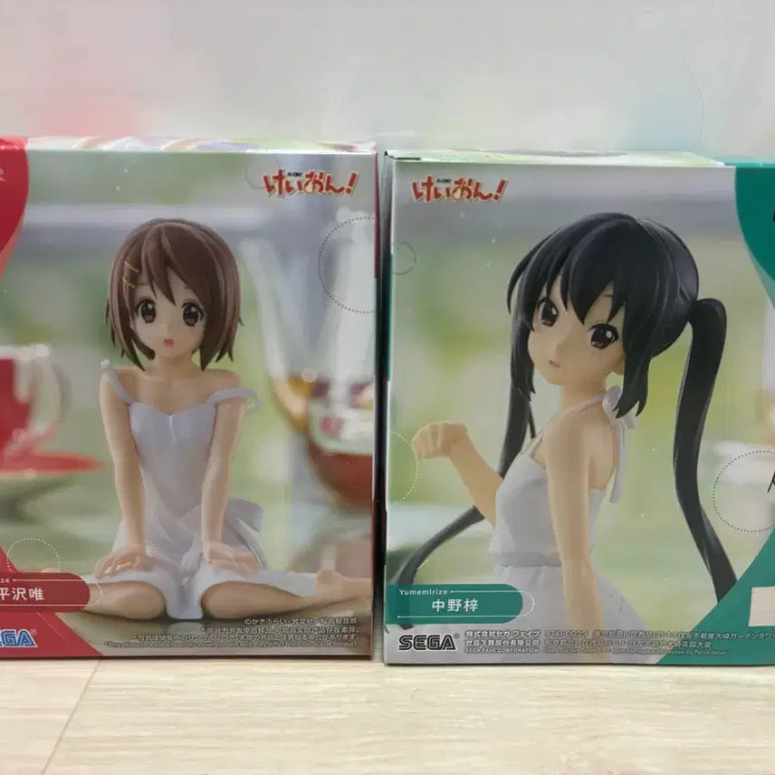 [BUNJANG] Sega K-ON! Hirasawa Yui / Nakano Azusa Figures Bundle Set / 세가 케이온! 히라사와 유이 / 나카노 아즈사 피규어 일괄(택포 3.1)