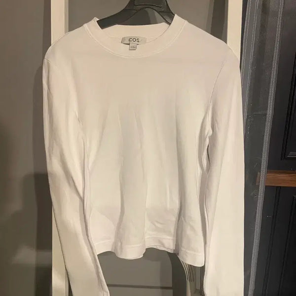 [BUNJANG] COS Inner Round T-Shirt White XS / Cos 이너 라운드 티셔츠 화이트컬러 xs