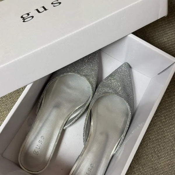 [BUNJANG] G-use Glitter Mule Slippers / 구즈 글리터 뮬 슬리퍼