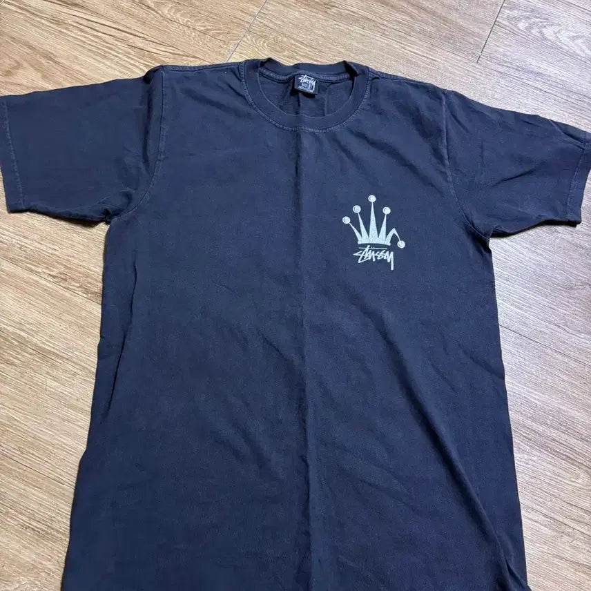 [BUNJANG] Stussy Crown Logo Short Sleeve T-Shirt / 스투시 크라운 로고 반팔s
