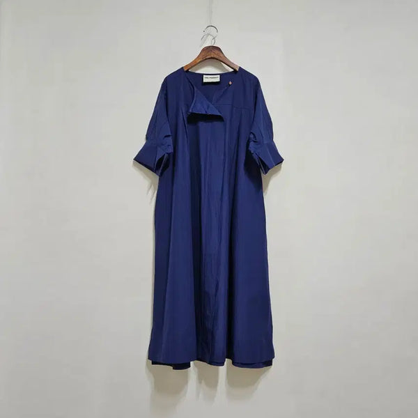 [BUNJANG] Karl Lagerfeld Navy Blue 7-Sleeve Long Dress / 칼라거펠트 롱원피스