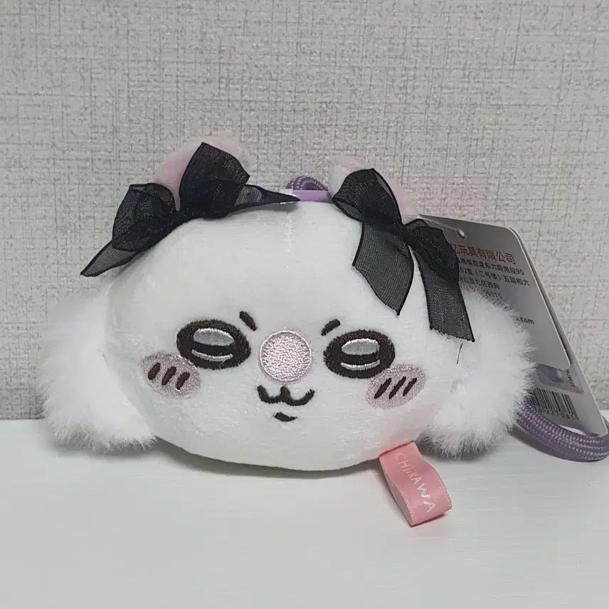 [BUNJANG] Chiikawa Momonga Ribbon Plush Keychain / 치이카와 리본 모몽가 인형 키링
