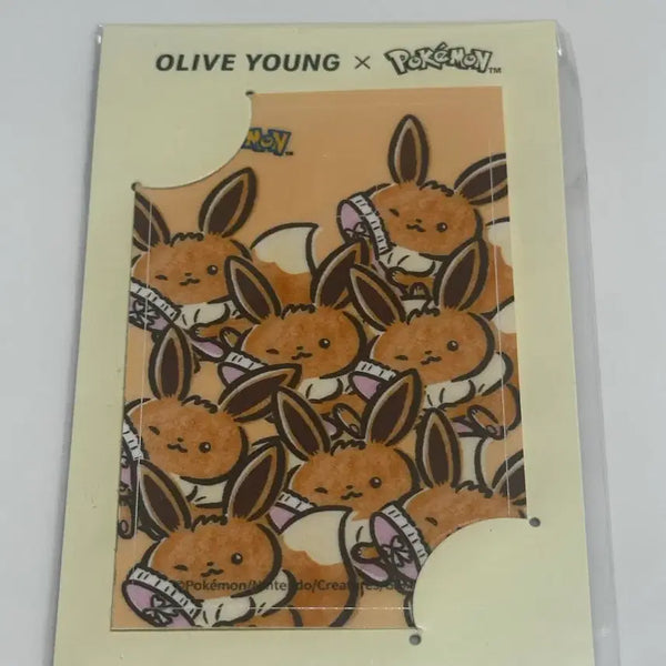 [BUNJANG] Olive Young Eevee Card Sticker / 올리브영 포켓몬 이브이 카드스티커