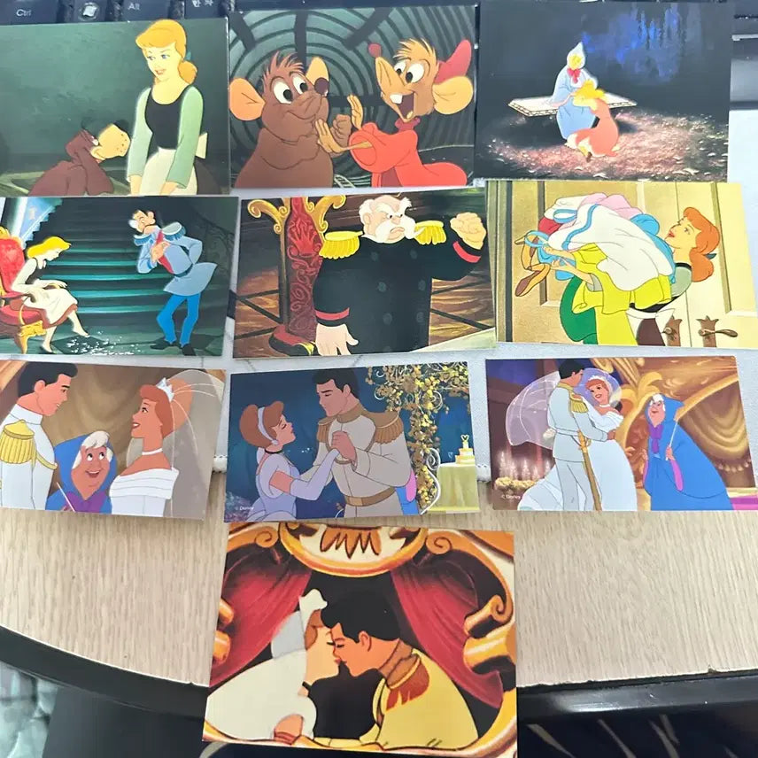 [BUNJANG] Disney Princess Cinderella Card and Sticker Bundle / 디즈니 프린세스 신데렐라 카드, 스티커 일괄 팝니다